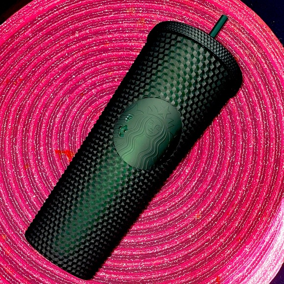 Starbucks Other - Starbucks Mexico Dark Green Studded Tumbler 24oz